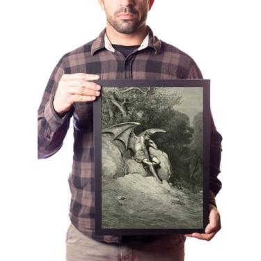 Imagem de Quadro Lúcifer Anjo Caido Arte De Gustave Doré - Fanarte