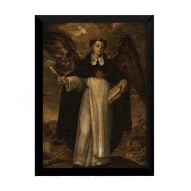 Imagem de Quandro Arte Pinrura Tomas De Aquino Doutro Angelico 42x29 - Fanarte