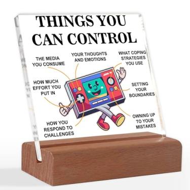 Imagem de Presentes de conscientização sobre saúde mental, escritório de saúde mental, escritório de aconselhamento em sala de aula, presente de psicologia para conselheiro, placa acrílica de terapia de