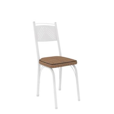 Imagem de Kit Com 2 Cadeiras Europa 151 Com Base Branca Para Cozinha