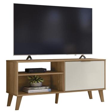 Imagem de Rack Bancada Para TV 50 Pol 115 cm 6950 Nature Off White PLLA