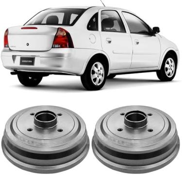 Imagem de Par Tambor Freio Corsa 2002 A 2012 Traseiro Com Cubo Hf24b