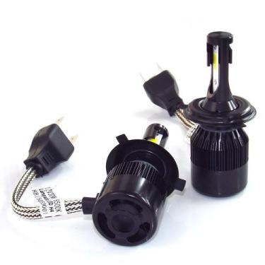 Imagem de Par Lampada Ser Led H4 Farol Alto Baixo Bivolt 12 Onix prisma astra ce