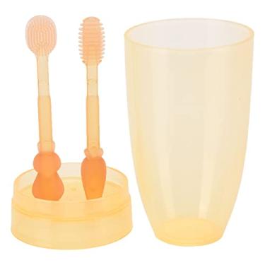 Imagem de Dioche Escova de Dentes de Criança, Mole de Silicone Com Língua de bebê Limpador de Dentes Infantil por 0 a 3 Anos