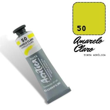 Imagem de Tinta Acrílica 37ml 050 Amarelo Claro Corfix
