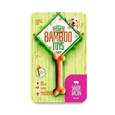 Imagem de Brinquedo Truqys Osso Bamboo para Cães Sabor Bacon - Truqys Pet