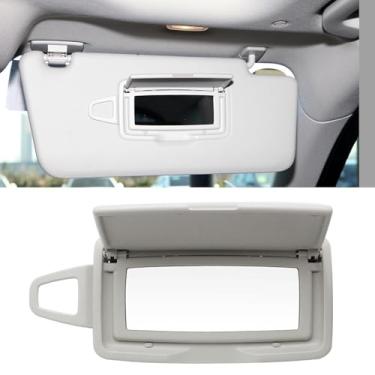 Imagem de Compatível com capa de espelho de viseira de sol Mercedes Benz, capa de espelho iluminada para viseira frontal substitui para W166 X166 W292 W205 W253 C GLC M Class 2015-2021, 1 peça de viseira de sol