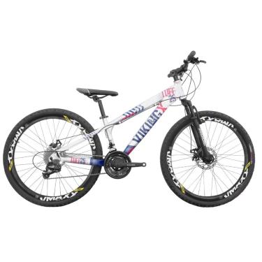 Imagem de Bicicleta Aro 26 Alumínio Viking Tuff X 25 Freeride F. Disco 21V Grupo Shimano Tourney Suspensão Dianteira