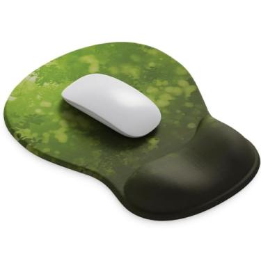 Imagem de Tapete de mouse ErgoComfort Gel para descanso de pulso - Mouse pad ergonômico para escritório com suporte de pulso - antiderrapante, design de acessórios de mesa para decoração de casa e jogos (08