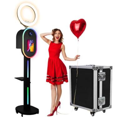 Imagem de ZLPOWER Cabine fotográfica para iPad de 10,2 polegadas, 10,5 polegadas, 27,7 cm, 11 polegadas, 12,9 polegadas, 33 cm, para câmera, cabine fotográfica, suporte para estação de selfie, controle de