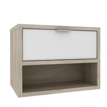 Imagem de Gabinete para Banheiro 1 Gaveta 60cm Malta Móveis Bosi Barrique/branco