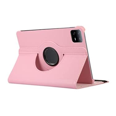Imagem de Capa para tablet Compatível com Xiaomi Pad 6/Pad 6 Pro 11,0 polegadas Lançado em 2023 Estojo para tablet Suporte multiângulo Couro PU Capa traseira Protetor Capa à prova de choque Estojo protetor fino