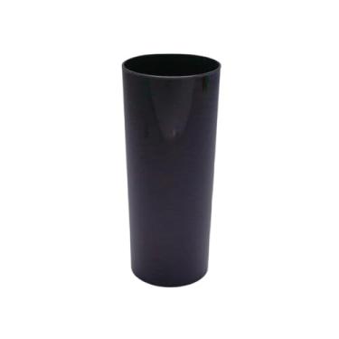 Imagem de 10 Copos Long Drink Acrílico Sólida Preto 330ml Festas