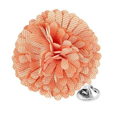 Imagem de Vittorio Vico Alfinete de lapela de flor de cravo formal masculino premium - Boutonniere para homens, broche, 2.5" (6.36CM), Poliéster, Não aplicável