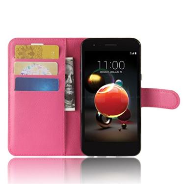 Imagem de Capa para LG X20, capa carteira flip de couro PU premium com compartimento para cartão, suporte e fecho magnético [capa interna de TPU à prova de choque] Compatível com LG X20