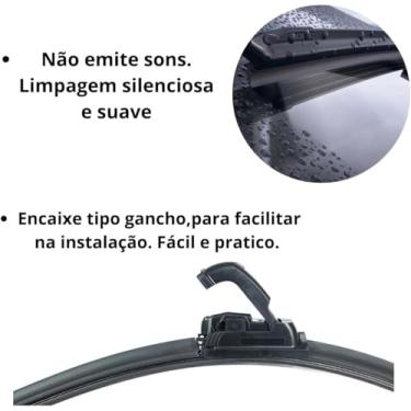 Imagem de Par Limpador Parabrisa Palheta Hb20 2013 A 2019 Silicone Chuva