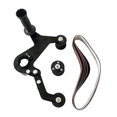 Imagem de Acessório para lixadeira de correia, adaptador para esmerilhadeira angular, suporte de tubo, acessórios de ferro fundido, acessórios profissionais de polimento ABS (5/8"-11 UNC)