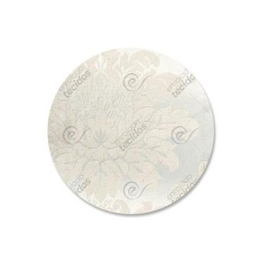 Imagem de Capa para Sousplat em Tecido Jacquard Palha Crú (Rústico) Medalhão Tra