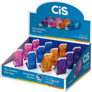Imagem de Corretivo em Fita CIS Mini Tape 4M Caixa com 12 - Sertic