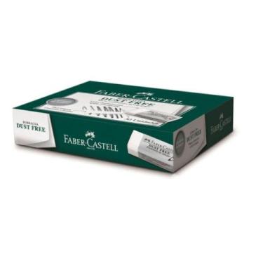 Imagem de Borracha Branca DUST Free Pequena - Caixa com 30 Unidades - Faber Cast