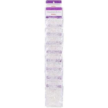 Imagem de Acessório para Cabelo Elastiquinho Transparente 2,5CM 3,5G Pcacote com