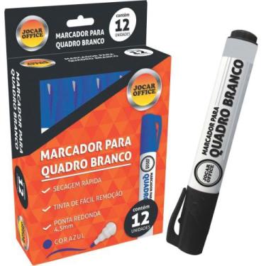 Imagem de Pincel Marcador para Quadro Branco Jocar Preto  Caixa com 12 Unidades 