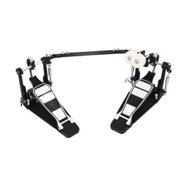 Imagem de Amagogo Pedal de bumbo duplo Drive Pedal de baixo Hardware de percussão Pedal de prática resistente Pedal de bumbo duplo para bateria eletrônica