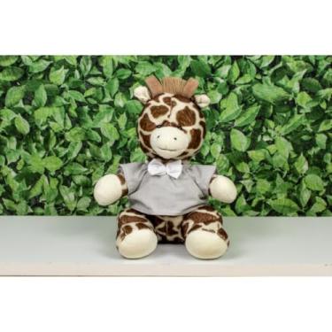 Imagem de PELUCIA SAFARI GIRAFA PROVENCE 15 CM - PARA DECORAÇÃO (Camiseta e gravata cinza liso)
