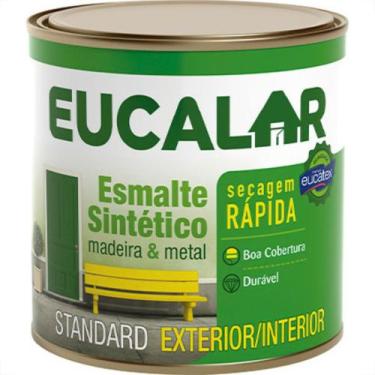 Imagem de Tinta Esmalte. 1/4 (900ml) Sintetico Eucalar Preto - EUCATEX