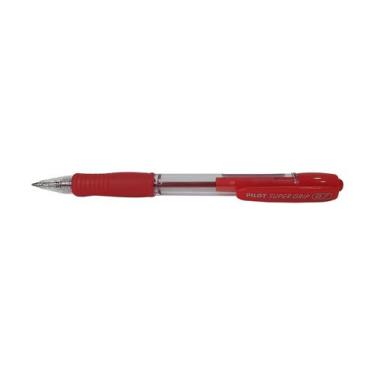 Imagem de Caneta Super Grip Pilot 0.7 mm Esferográfica Ponta Fina, Vermelho