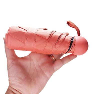 Imagem de Mini Guarda Chuva Proteção Blackout uv Cabe na Palma da Mão - Cores Sortidas