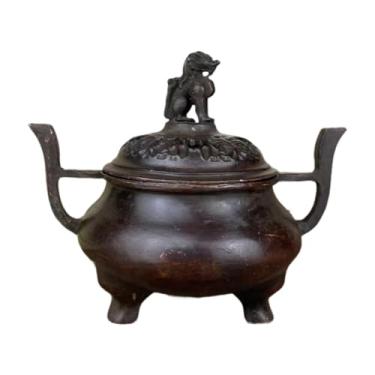 Imagem de XLWLLNJ Queimador de incenso Incenso de cobre Stand Censer Decoration Aroma Burner para Cafe