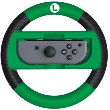Imagem de Acessório de volante de corrida HORI com tema Mario Luigi para o Switc