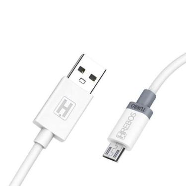 Imagem de Cabo Micro Usb V8 Carregador Turbo Dados Celular Android - Hrebos
