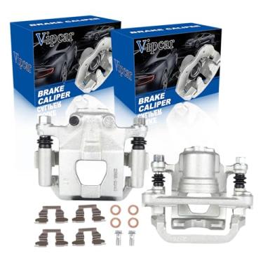 Imagem de Par de pinças de freio dianteiro para Nissan Altima 2002-2006; Maxima 2003-2006 Pinças de freio a disco de foco dianteiro esquerdo e direito com montagem de suportes 19B2780+19B2781