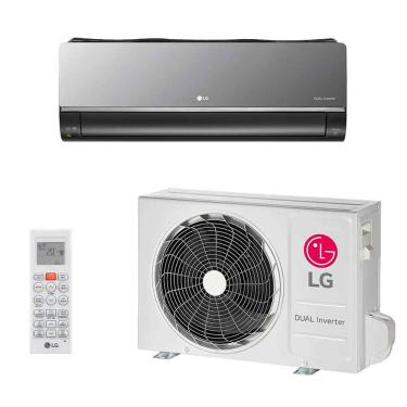 Imagem de Ar Condicionado Split Hw Inverter Lg Dual Artcool Uv Nano R-32 +ai 12000 Btus Quente/frio Cinza 220v