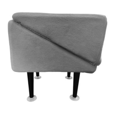 Imagem de IEUDNS Escada para cães de estimação, apoio para os pés, banco confortável, sofá-cama dobrável, escada para cães, gatos feridos, cama alta, Veludo Cinza