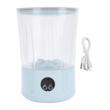 Imagem de AYNEFY Mini Máquina De Lavar Portátil, Recarregável Underwear Máquina De Lavar Roupa Limpeza Profunda Silenciosa Recarregável Sem Fio Máquina De Lavar Roupa para Toalhas Meias (Azul)