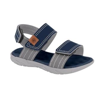 Imagem de SAPATO CASUAL BEBE DE USO COMUM C/SOLA SINT. CABEDAL SINT. MARINHO 488/CINZA 851 25
