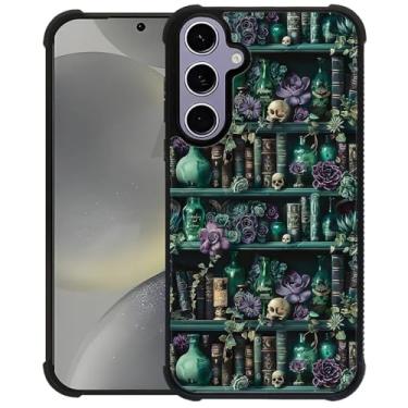 Imagem de DAIZAG Capa para Samsung Galaxy S24/S25, capa protetora antiderrapante com absorção de choque de quatro cantos para meninas e meninos - The Magician's Bookshelf