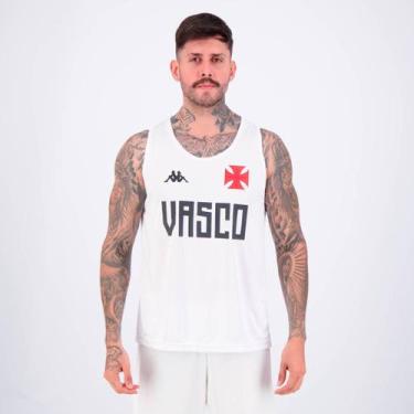 Imagem de Regata Kappa Vasco Supporter Type Branca, GG