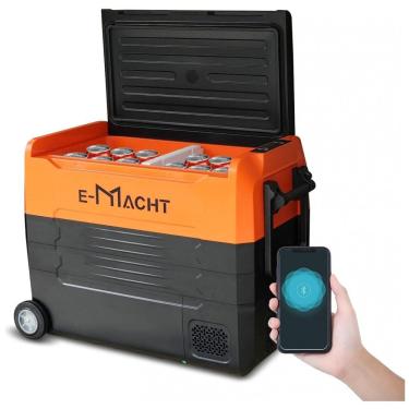 Imagem de Geladeira Portátil 49L com Controle de Aplicativo e Luz LED, 12 24 V DC e 100 240 V AC,...