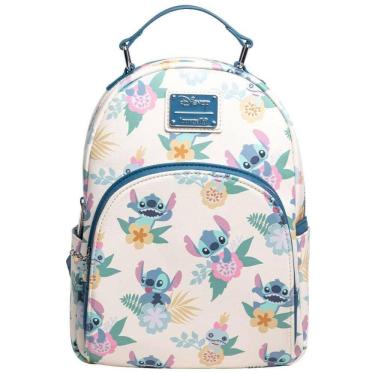Imagem de Mochila Lilo Hawaiian Flowers AOP com Estampa de Stitch e Scrump para Adultos e Crianças, Loungefly