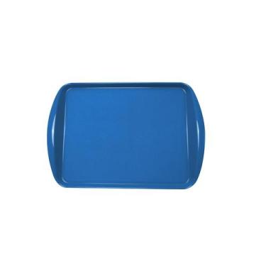 Imagem de Kit 75 Bandeja Plástica Resistente Para Lanches Self Service Fast Food