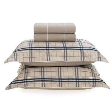 Imagem de Jogo Cama Casal 200 Fios Karsten Hector Bege