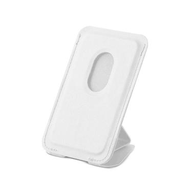 Imagem de Carteira Magsafe Com Kickstand - Porta Cartão Magnético - Branca - Gshield