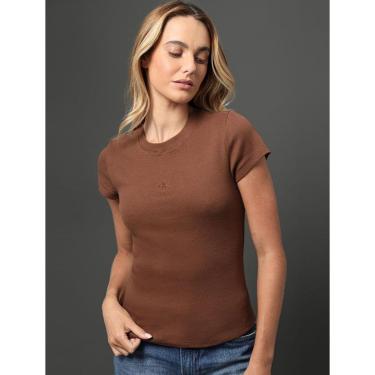 Imagem de Blusa Feminina Ribana Decote Careca Calvin Klein Jeans-Feminino