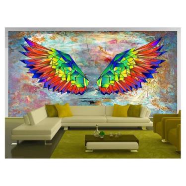 Imagem de Papel De Parede 3D Arte Asas Selfie Insta Cores 3,5M Tra352 - Você Dec
