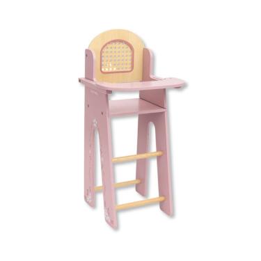 Imagem de Brinquedo De Madeira Cadeira De Papa Para Boneca Rosa - Bup Baby