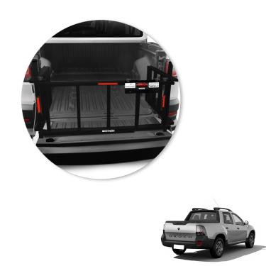 Imagem de Extensor De Caçamba Oroch 2016 a 2025 Rampa Preto Reforçado 350kg